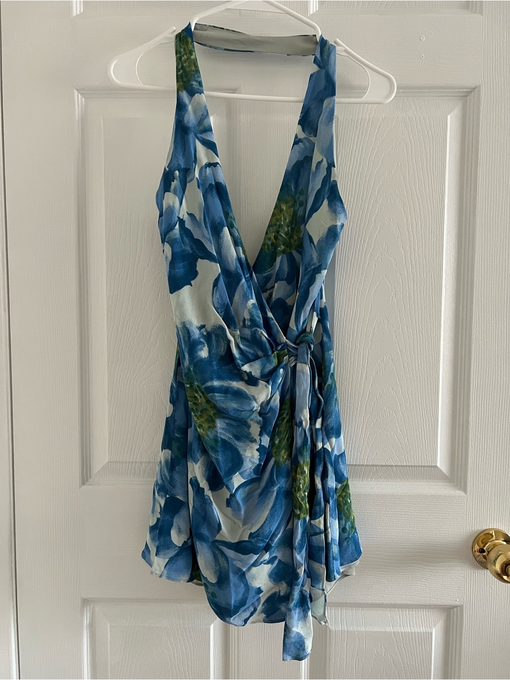 Reformation Eddis Mini Wrap Dress Size S